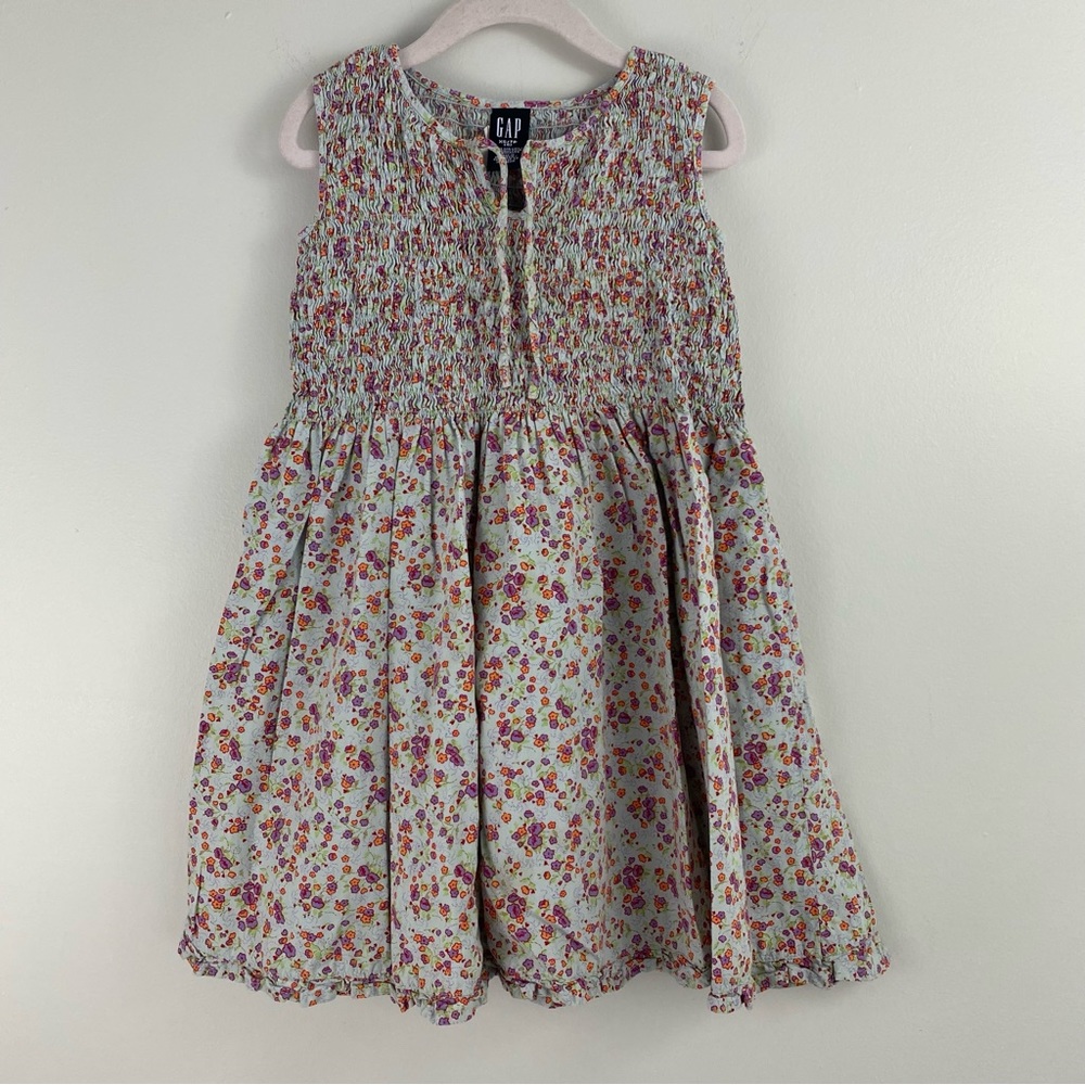 🌷 Gap Lavender Floral Smocked Tank Dress